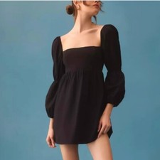 NWT REFORMATION Michaela Mini Dress Black Orig. $218 USSz6