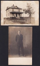 Wisconsin-WI-Edson-HEBBRING-Peter-Albert-Henry-Chippewa Cty-RPPC Postcards Lot