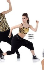 Hip Hop Harem Dance Costume - Can't Hold Us Gold Camouflage - Adult AXL