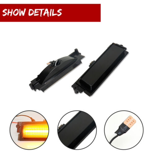 Smoked Full LED Front+Rear Side Marker Lights For 1981-1988 Chevy Monte Carlo SS - Picture 3 of 12