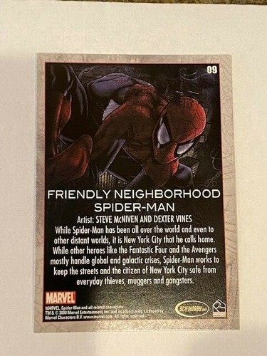 2009 Marvel Rittenhouse SPIDER-MAN Archives Foil #09 #9 FRIENDLY😍💥2we * - Picture 2 of 2