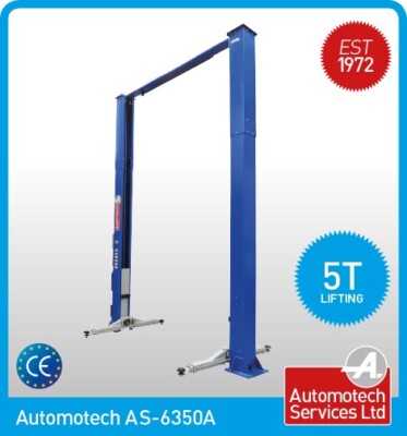 2 POST LIFT / CAR VEHICLE RAMP HOIST 5.0 TON, 5000Kg, TWO POST CLEAR ...