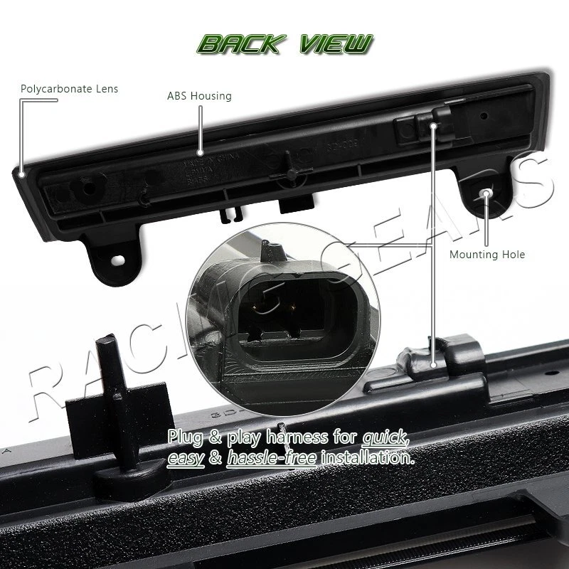 LUZ DE FRENO BARRA LED FIT CHEVY/SUBURBAN/TAHOE/YUKON XL NEGRA/HUMO TERCERA GENERACIÓN2 Foto 4 de 4