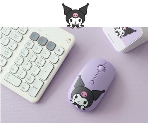 Kuromi low noise wireless mouse cute mouse desk interior - Bild 2 von 7