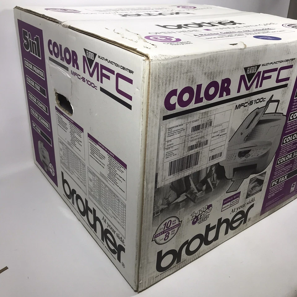 Brother MFC-5100C Color Printer Fax 5-in-1 New Multifunction Scanner Copier - Image 4 of 4