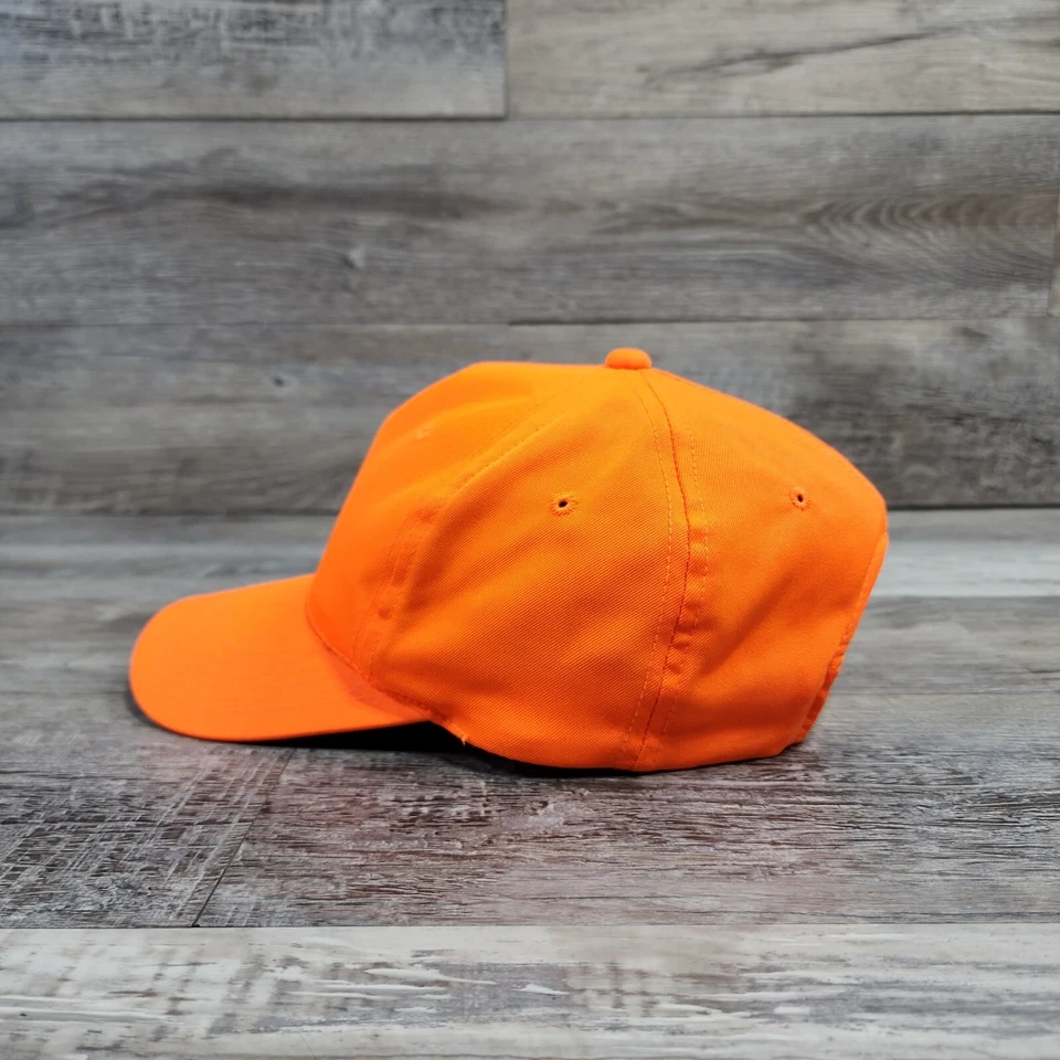 BRIGHT ORANGE Redhead Since 1856 Blank Canvas Cap Hat Adult Mens Adjustable - Image 2 of 4