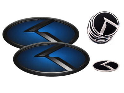 2pc 3D Carbon & Red K Logo Emblem For KIA Optima K5 2011-2020 – Front & Rear