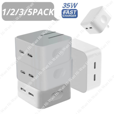 35W USB C Power Adapter Block PD Fast Wall Charger For iPhone 17 16 15 14 12 LOT
