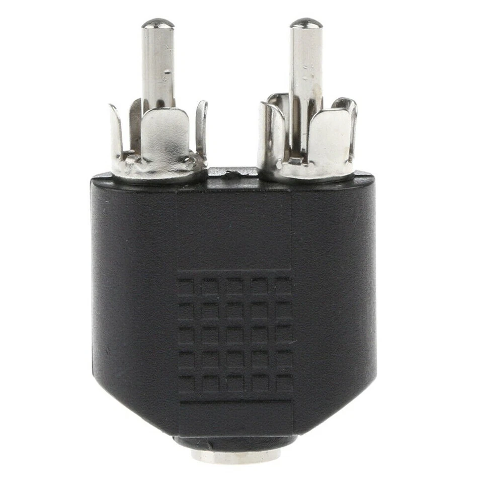 Adaptateur audio Jack 3,5mm femelle vers 2x RCA male Jack Adapter to 2x RCA male - Photo 3/4