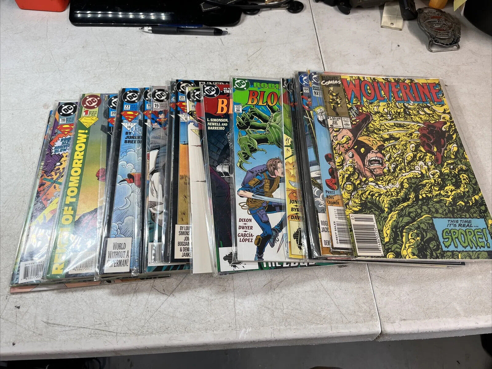 1990-95 Comic Books Dc Bloodline Superman Superboy Etc. Lot Of 24