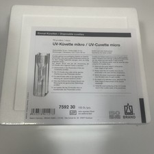 Brandtech 759230 Uv-cuvette Semi-micropk100filling 125 X 125 X 45 Mm