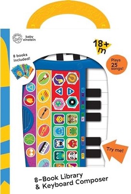 NEW Baby Einstein Electronic Story Reader, 8 Books Library & Keyboard Kids Gift!