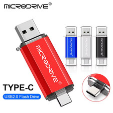 2 in 1 Type C OTG USB Flash Drive Micro USB Pen Drive Memory Stick 128GB 64GB