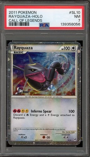 Pokemon Rayquaza Call of Legends Shiny Holo Rare #SL10 PSA 7