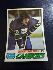 Dennis Ververgaert FRONT NHL 1977 - 78 Topps WRONG BACK NBA Bob Gross