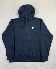 Nike Hoodie Mens XL Black Sportswear Club Fleece Full Zip Sweatshirt BV2645-010
