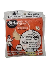 A-1 Lambs Wool Polishing Pads Twin Brush Polisher Fits Variety of Brands - NIP