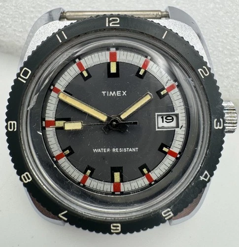 Mechanical Watch, Timex Marlin Diver, Early 1970’s, Working