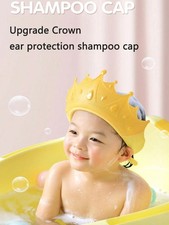 Baby Shower Cap and Sun Hat - Soft Shampoo Guard for Toddlers Protect Eyes Ear