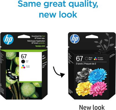#ad #ad NEW Original HP 67 3YP29AN Black and Tri Color Ink Cartridges June 2027 $34.97