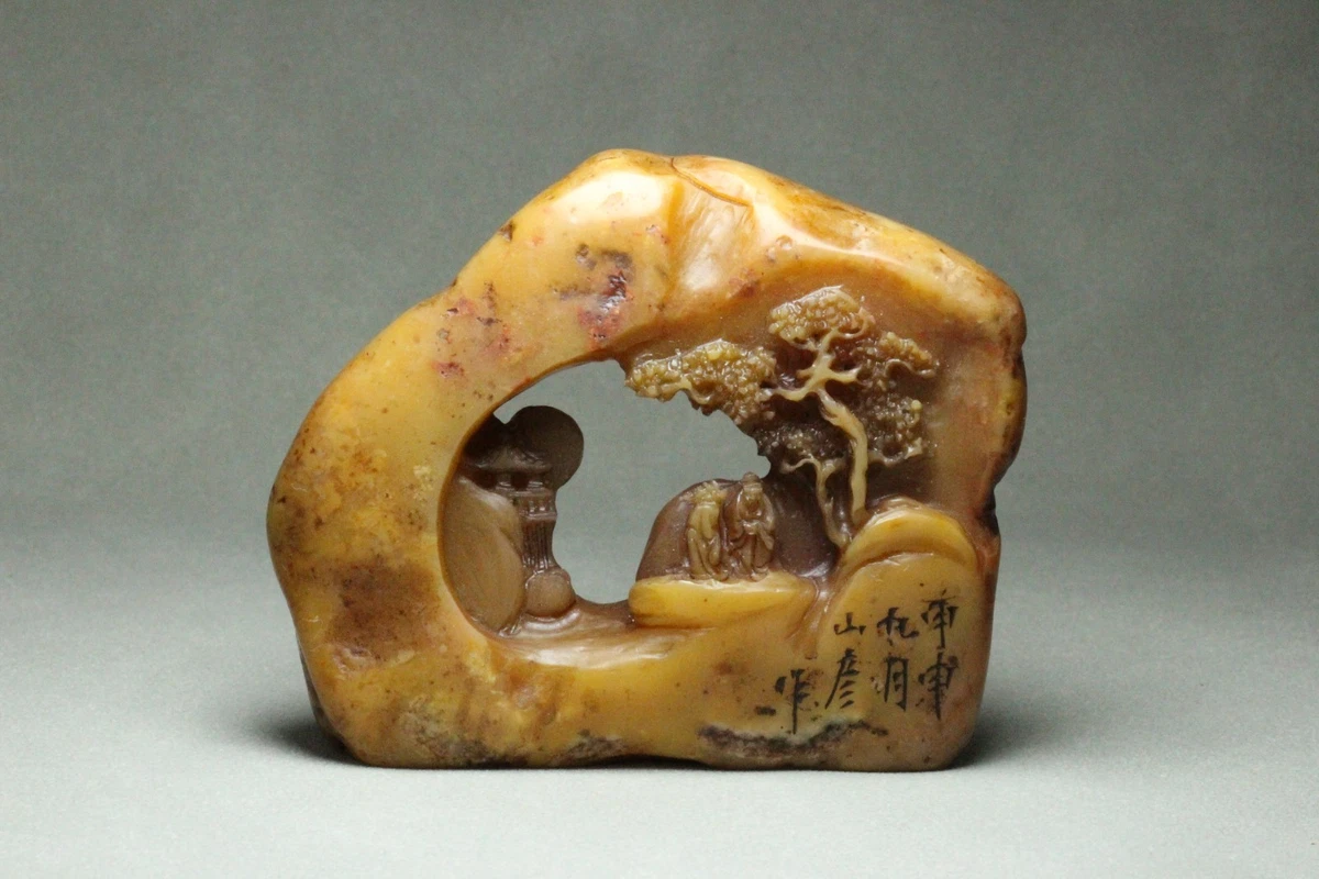 寿山石中国风印章| eBay