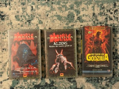 Godzilla VHS Sammlung 3 Filme, Monster Collection + Return of Godzilla, deutsch