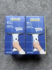 2 x Karcher WV1 Cordless Window Vac Bath Edition White Brand New Sealed