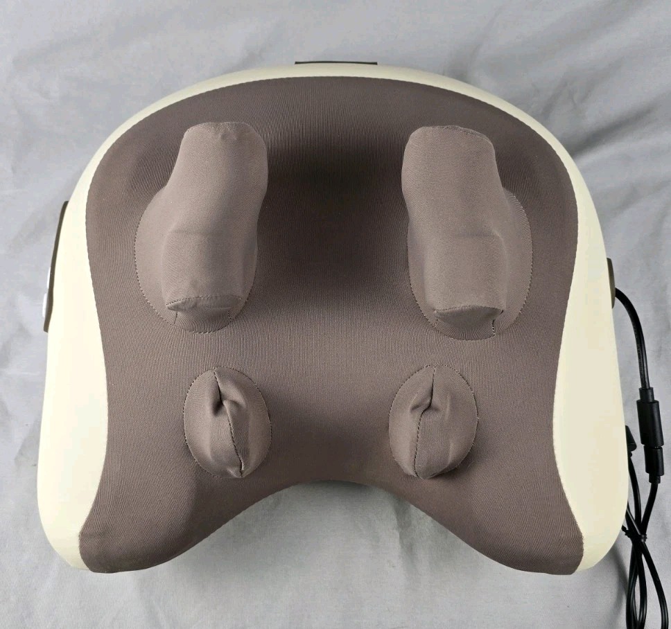 HIZOO Shiatsu Neck Massager Heated Shoulder Back Kneading Pi