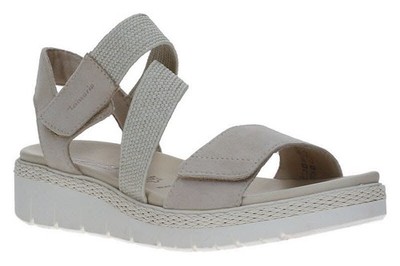 Tamaris Damen Sandalen 1-28241-42-418 Ivory Beige