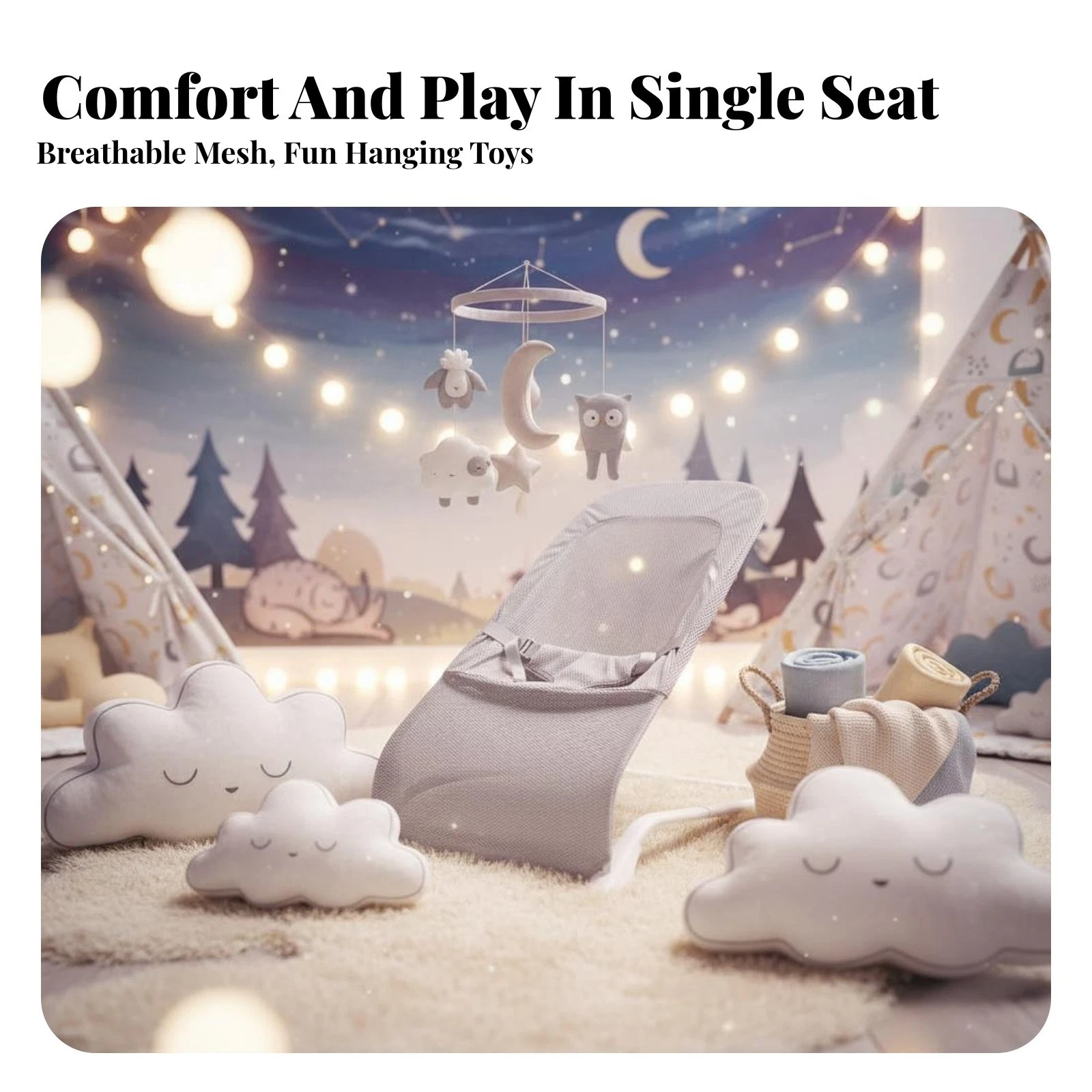 Baby Rocking Chair Soothing for Newborns, Infants, Sleep
Opens in a new window or tab