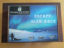 retired 43 ESCAPE the SLED RACE escape the crate PUZZLE BOX game husky dog nome
