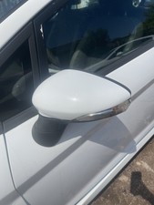 Ford Fiesta Mk7 Wing Mirror Passengers Nearside Front Frozen White HC 2012-17