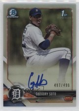 2018 Bowman Chrome Prospect Refractor 497/499 Gregory Soto #BCPA-GSO Auto 3q5