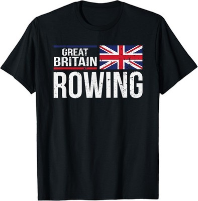 Great Britain Rowing Rower Scull Crew Racing England UK Flag T-Shirt