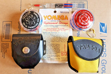 Yomega Vintage Yoyo Collection with Leather Holster. Original USA and Fireball
