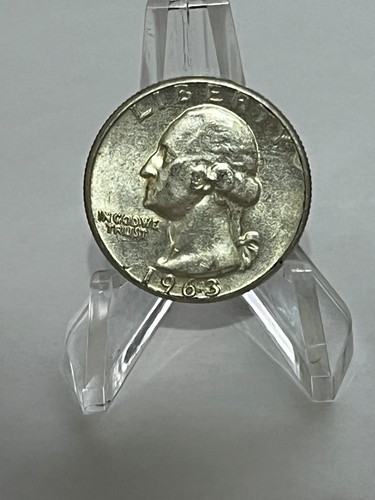 1963 Washington Silver Quarter 25c Nice Circulated # TC4 - Picture 1 of 2
