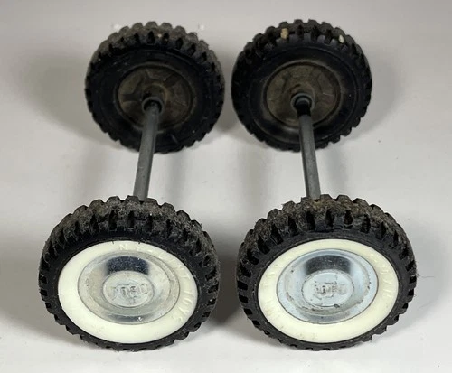 Nylint Set Of 4 Ford Wheels Whitewall Tires Axle Assembly Parts Restore Custom