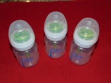 THREE NEW 5 OZ. DR. BROWN'S OPTIONS ANTI-COLIC WIDE-NECK BABY BOTTLES - FRE SHP