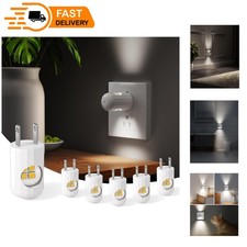6-Pack LED Night Light Plug-In  Dusk to Dawn Sensor  Ambient 5000K Brightness