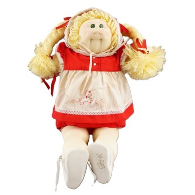1983 Original Little People Green Eyes Blonde Dimple Soft Sculpture CPK Doll