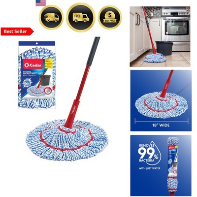 Microfiber Twist Mop with Extra Refill 18 Inch Cleaning Floor Mop