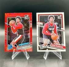 Scoot Henderson Donruss Rookie Lot: Red Rated Rookie #250 & The Rookies #2