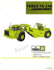 TEREX TS-24B SCRAPER 1977 BROCHURE