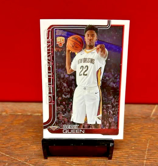 2025-26 Topps Flagship NBA Basketball #213 Derik Queen RC Rookie Card Pelicans