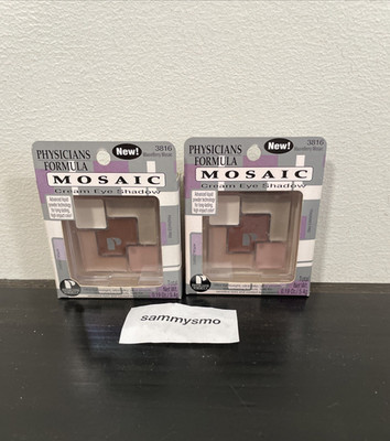 Physicians Formula Mosaic Cream Eye Shadow #3816 MAUVEBERRY MOSAIC, x2 Read Desc