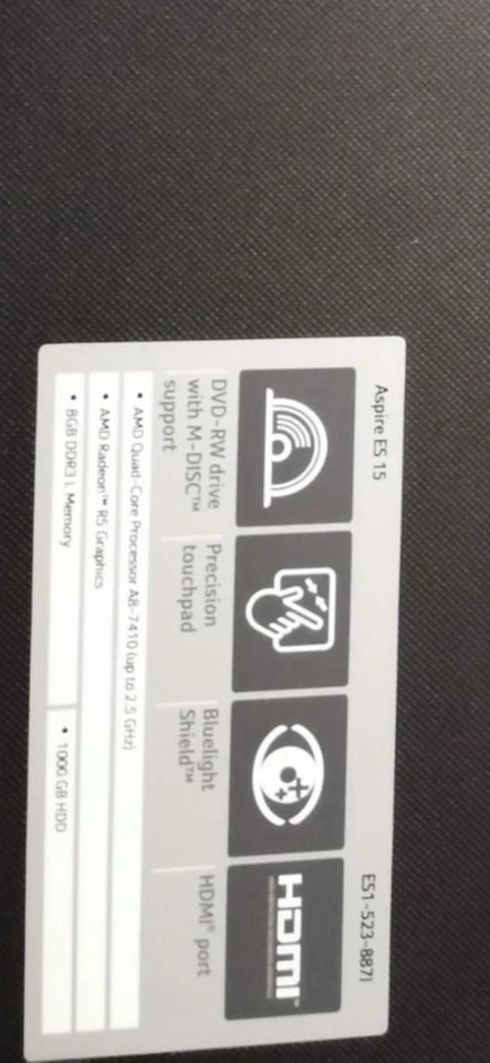 Tastiera per Notebook Acer Ricambio Originale - Immagine 3 di 3