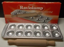 Imperia Raviolamp 12 Ravioli Chef with Rolling Pin Italy
