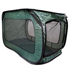 Green Pop Up Dog Kennel for Medium Sized Breeds Puppy Pet 21.2 x 36.6 x 21.2 in