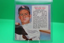 1954 Red Man Tobacco Baseball - # 3 - Nelson Fox - White Sox - No Tab