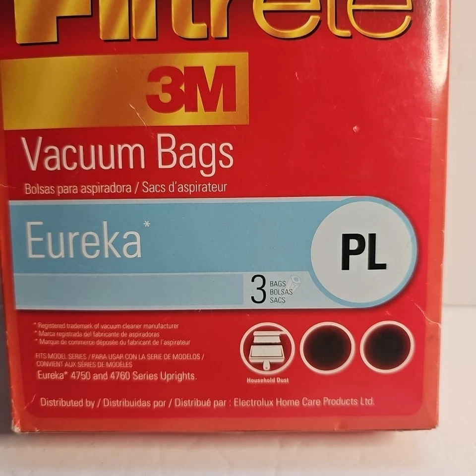 Vacuum Bag FOR Eureka PL 3 Bags Count Filtrete 67707 For 4750 4760 Series Uprigh - Image 2 of 4